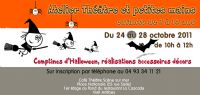Atelier théâtre et petites mains. Du 24 au 28 octobre 2011 à Antibes. Alpes-Maritimes. 